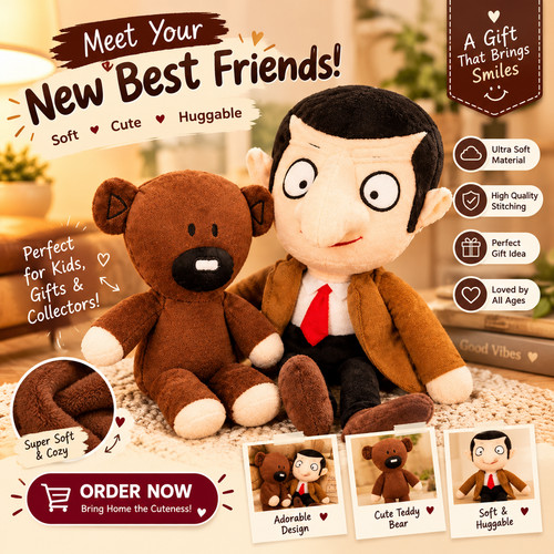 Bean plush toy cute - mr,