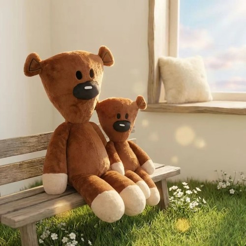Bean teddy bear plush soft - mr,