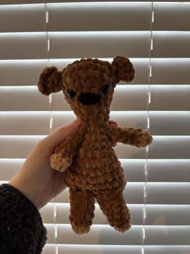 Handmade crochet bean - mr, teddy