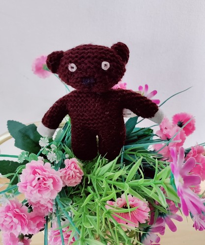 Beans tiny knitted brown - knitted,