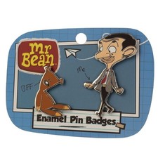 Mr Bean & Teddy Enamel Pin